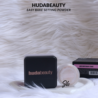 HUDABEAUTY EASY BAKE SETTING POWDER UBEY BIRTHDAY CAKE - SAMPLE