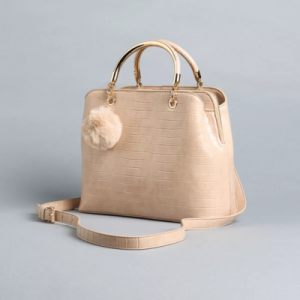 MAX Textured Tote Bag with Detachable Strap