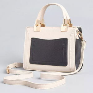 MAX Textured Crossbody Bag with Adjustable Strap and Zip Closure