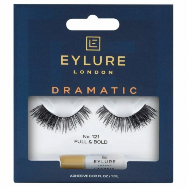 Eylure Definition False Eyelash, Style No. 121, Reusable, Adhesive Included, 1 Pair