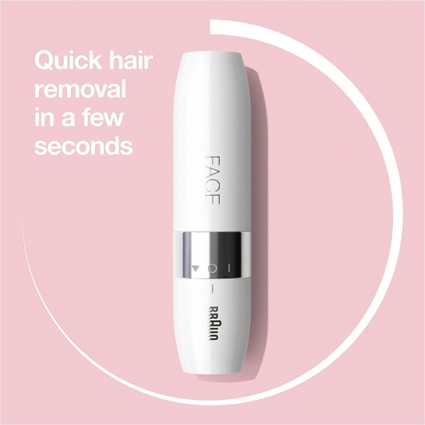 Braun Fs1000 Face Mini Hair Remover With Smart Light, White - Image 5