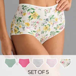 Pack of 5 - Assorted FULL Briefs - SMALL