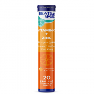 Beatswell Vitamin C & Zinc 20 Orange Effervescent Tablets