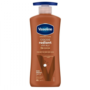 Vaseline Body Lotion Cocoa Radiant With Cocoa Butter, Non-Greasy Formula, Restores Glow To Dull, Dry Skin, 400Ml