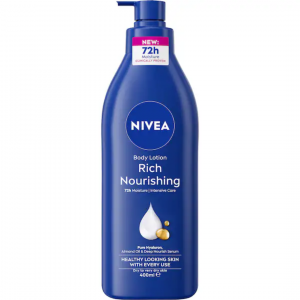 Nivea Rich Nourishing Body Lotion 72hr Moisturiser For Dry Skin 400mL
