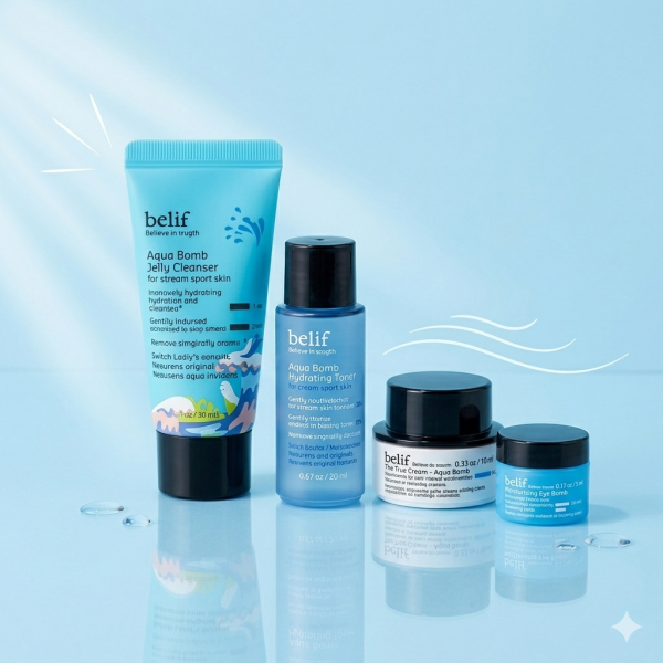 Belif 4-Piece Hydration Travel Kit without box