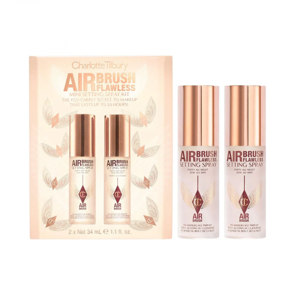 Charlotte Tilbury AIRbrush Flawless Setting Spray Duo Mini Gift Set