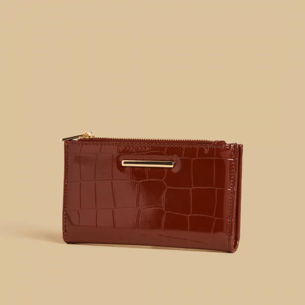 MAX Textured Wallet Snap Button Closure