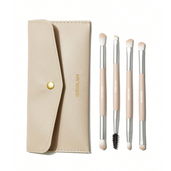 SHEGLAM Glam 101 Eye Essentials Brush Set With Bag