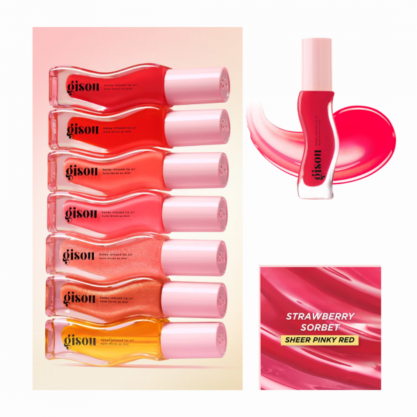 Gisou Honey Infused Lip Oil - Strawberry Sorbet